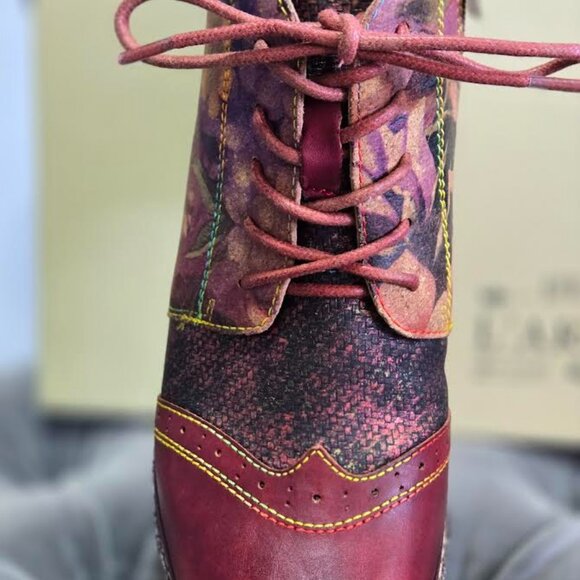 L' Artiste GimmieLove Bootie in Bordeaux Multi Women's Size 37(US 6.5/7) - Picture 4 of 4